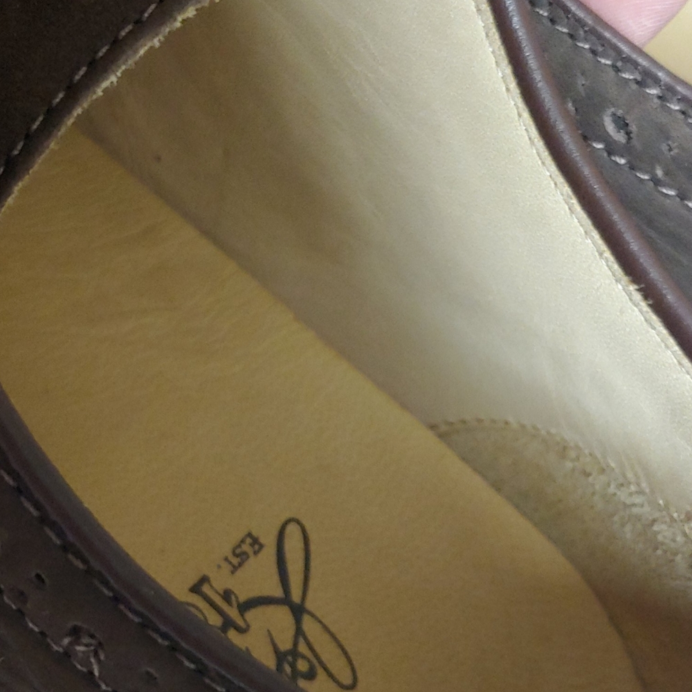 Like new J&M Sheep skin oxfords  1860 collection sz.11M like new - Picture 6 of 14